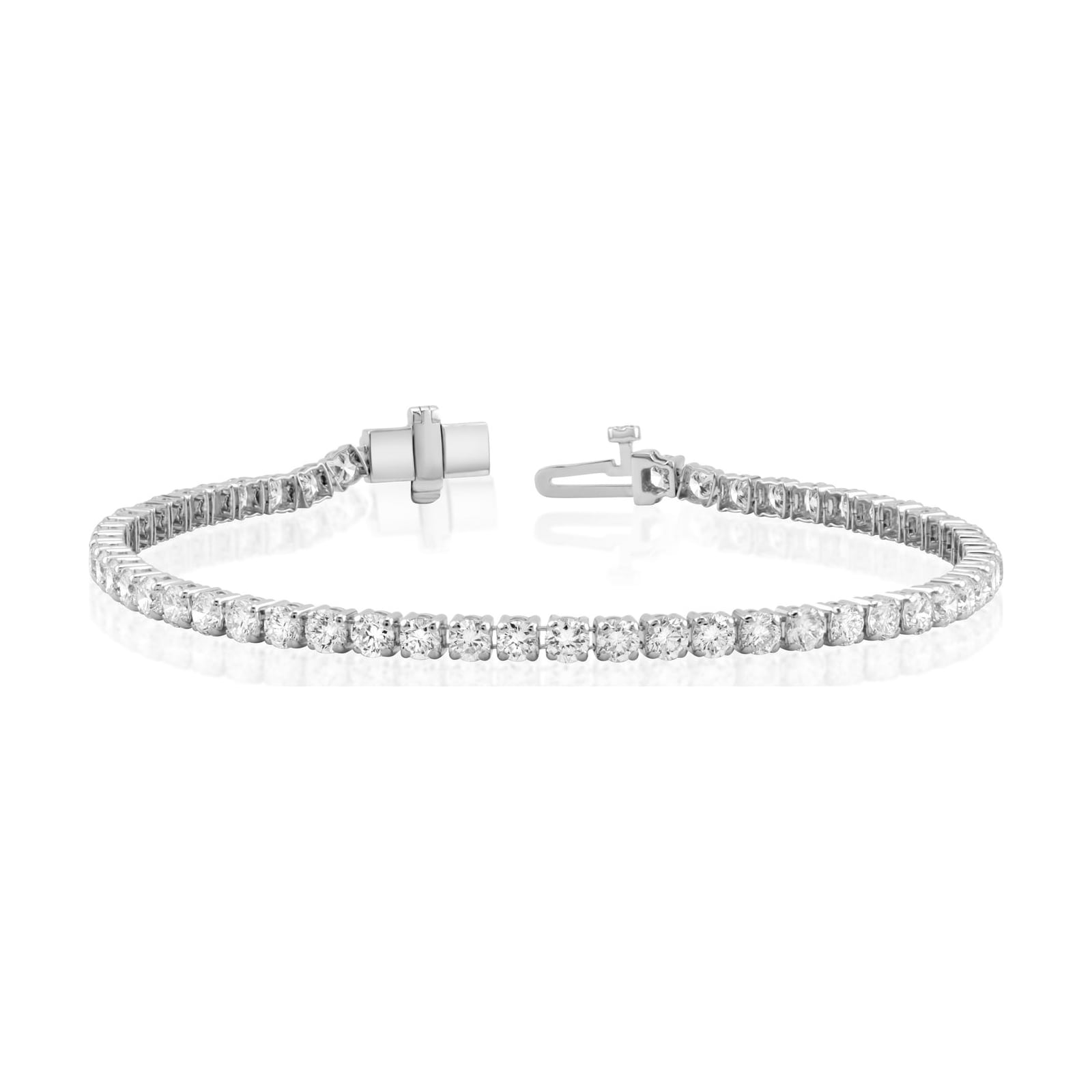 14k white gold diamond bracelet