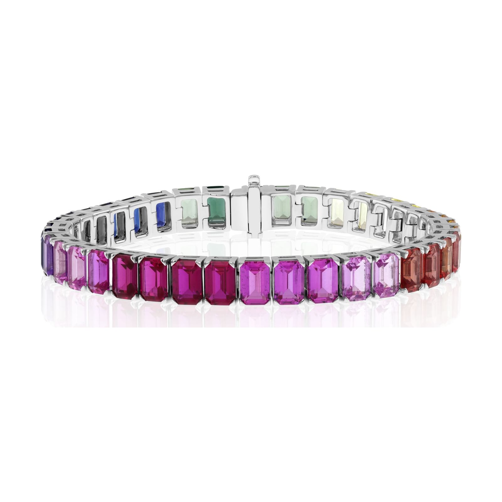 18k white gold diamond bracelet