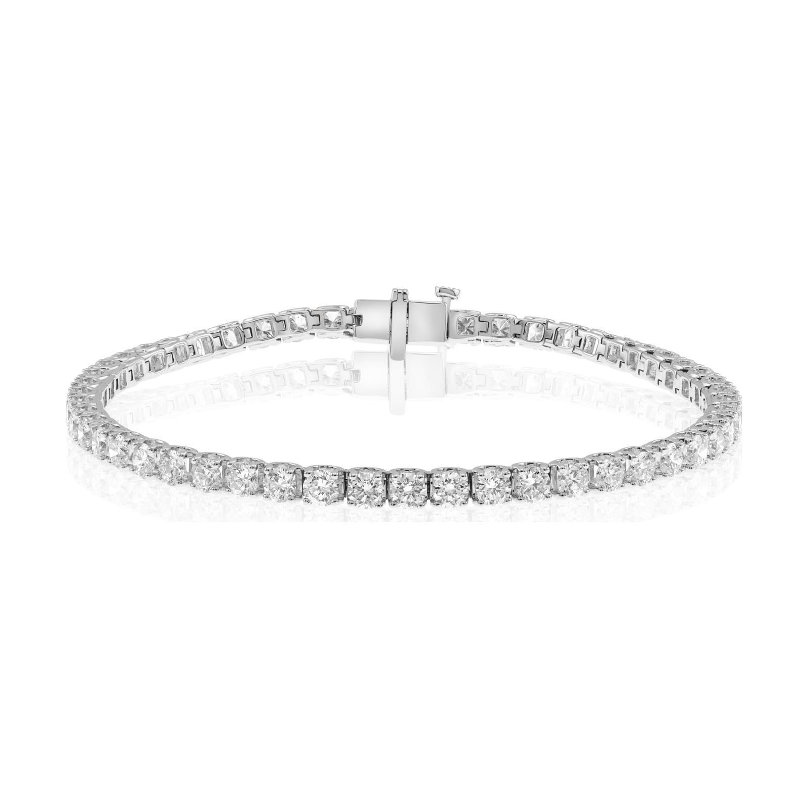 14k white gold diamond bracelet