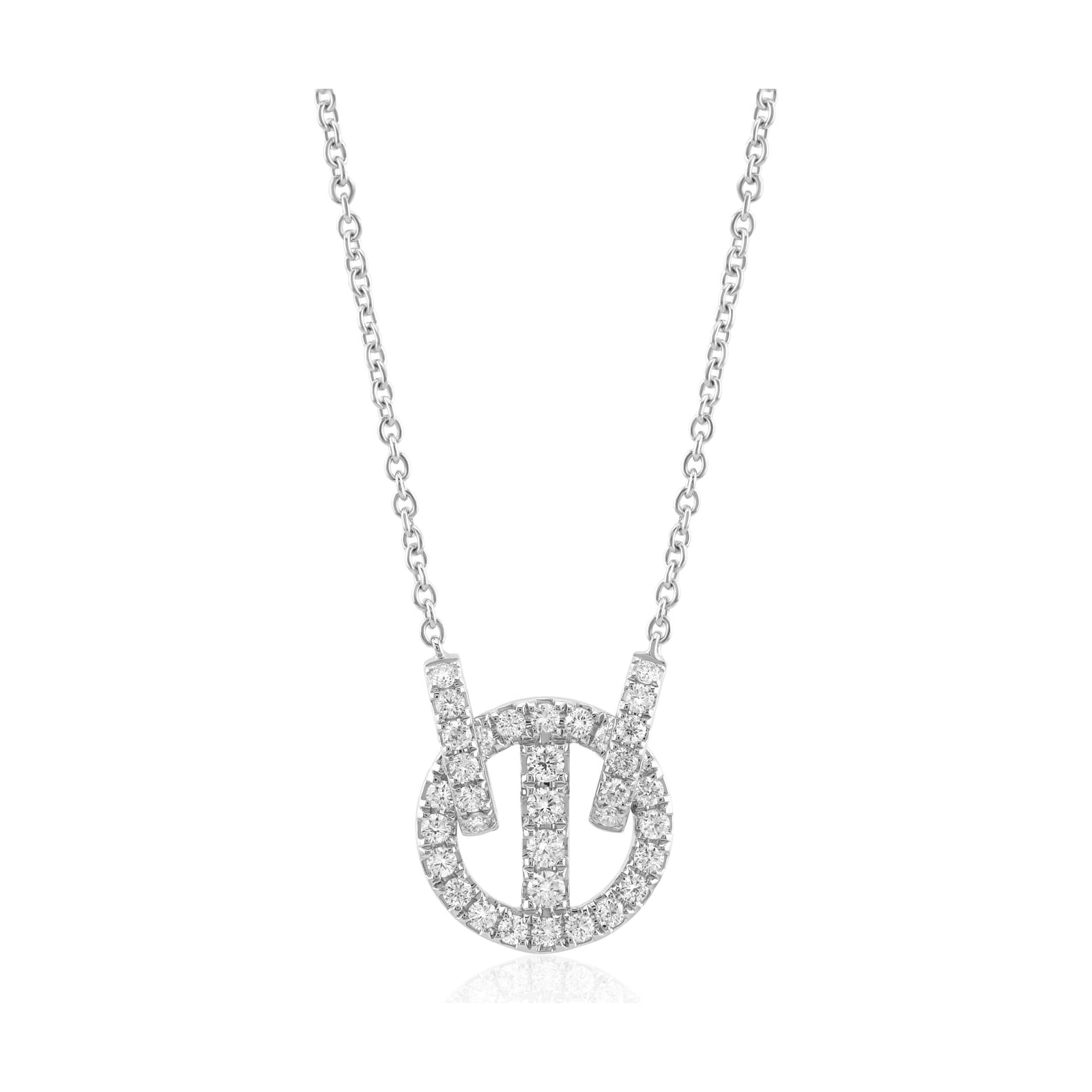 18k white gold diamond necklace