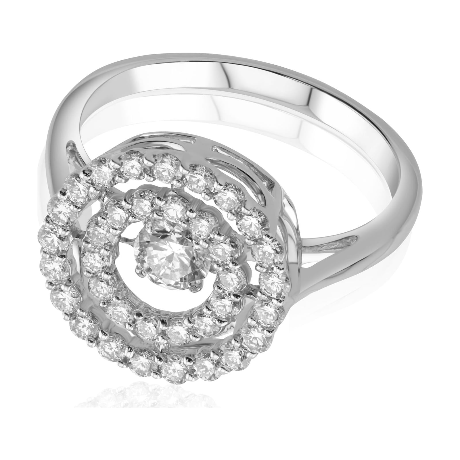 14k white gold diamond ring