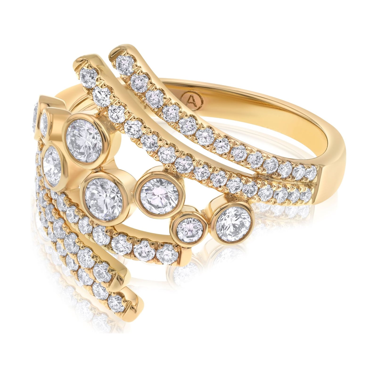 14k yellow gold diamond ring