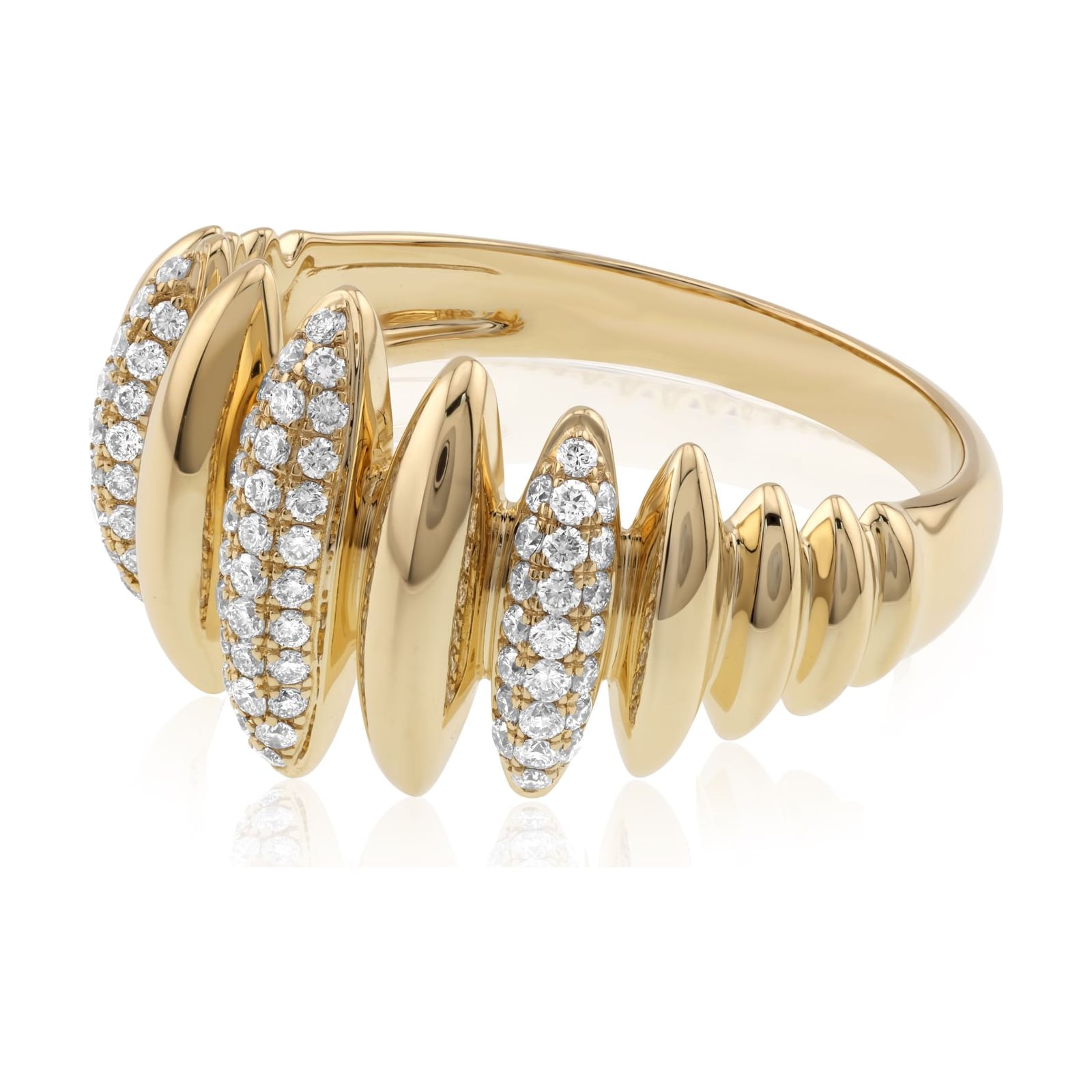 14k yellow gold diamond ring