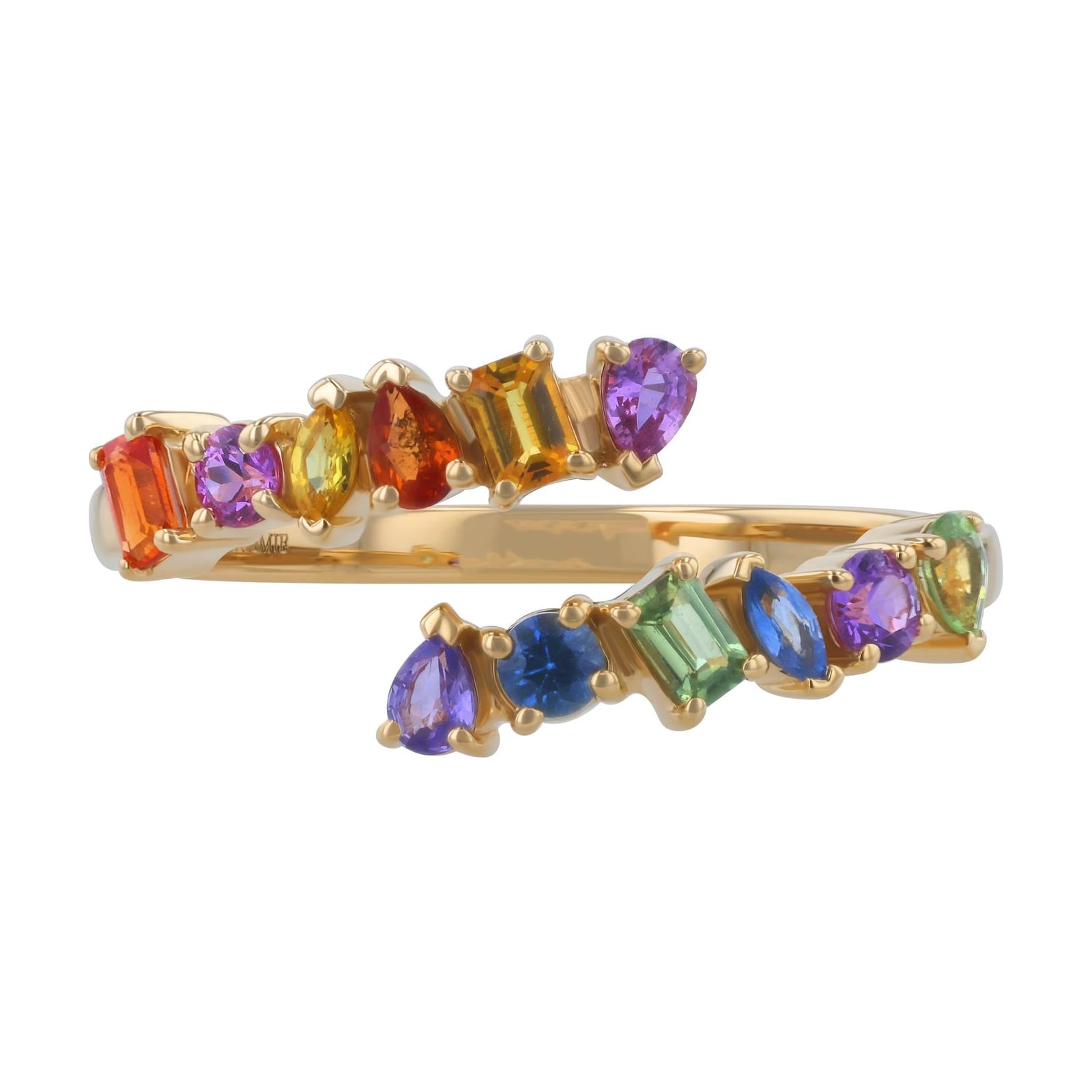 Custom yellow gold diamond ring